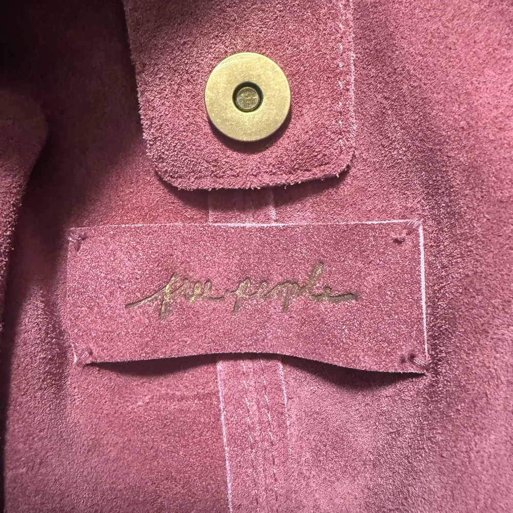 NWOT FREE PEOPLE Dusty Rose Slouchy Shoulder Bag - Picture 2 of 13